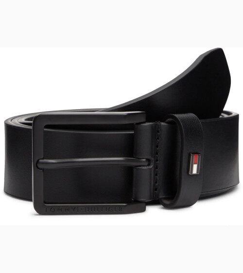 Tommy Hilfiger Leder Gürtel mit Schnalle