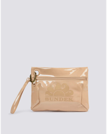 Sundek shiny beach bag zip