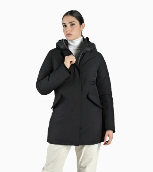 Canadian cappotto con cappuccio zip