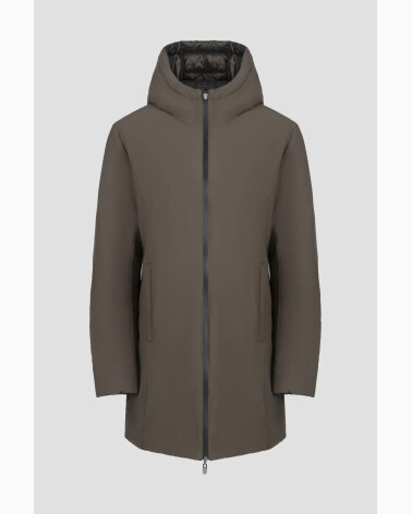 Canadian hooded coat with zip