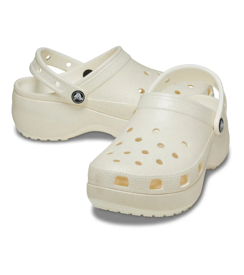 Crocs Classic Platform Glitter Clog | Fuix