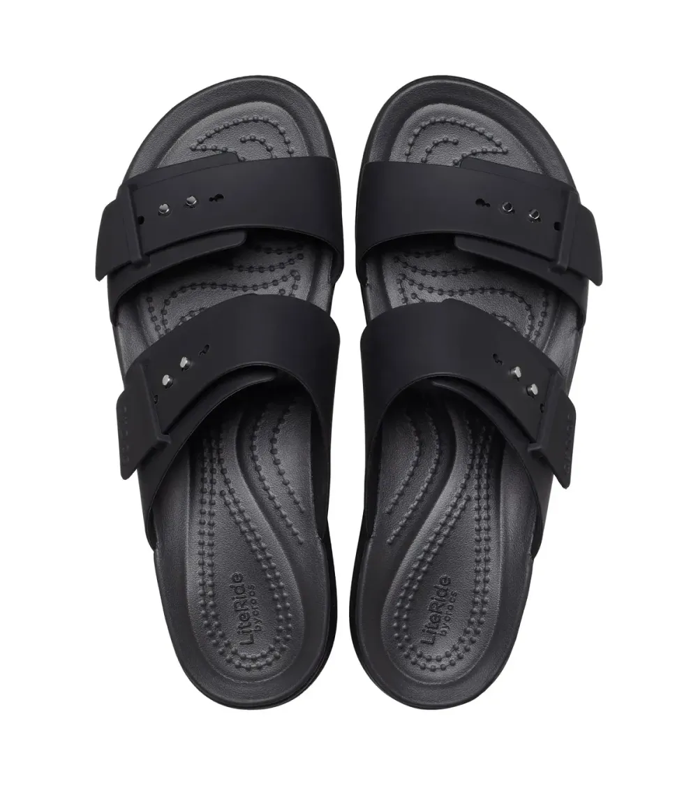 Crocs Brooklyn Buckle Low Wedge Sandal Sandalen | Fuix