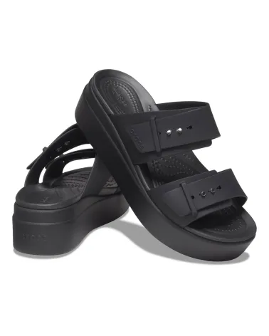 Crocs Brooklyn Buckle Low Wedge Sandal | Fuix