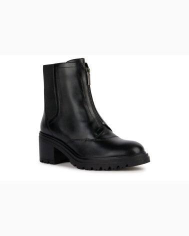 Geox stivaletti con tacco e zip laterale