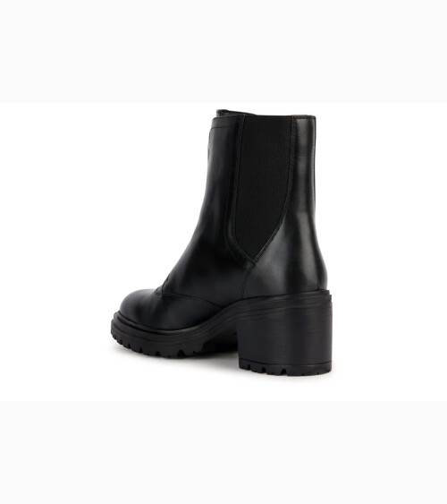 Geox stivaletti con tacco e zip laterale