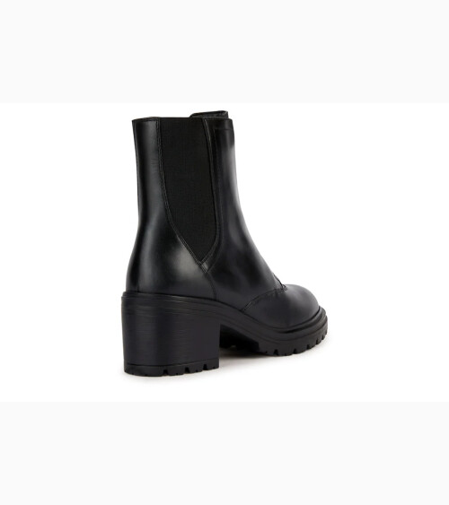 Geox bottines avec talon et fermeture éclair latérale