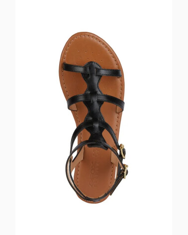 Geox flache Sandalen mit gekreuzten Riemen