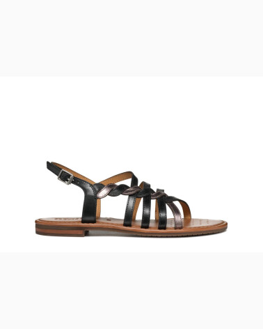 Geox sandali piatti con fascette in pelle