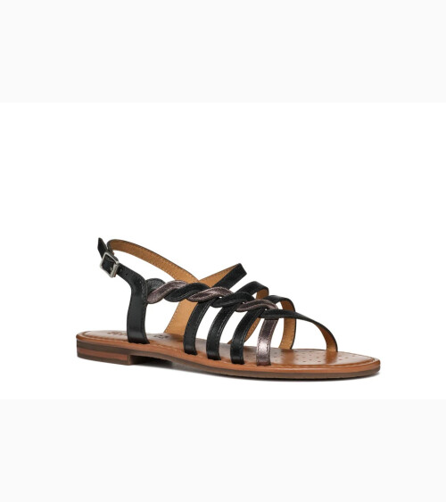 Geox sandalias planas con tirantes de piel