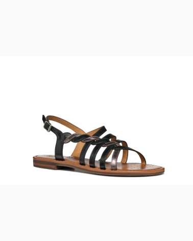 Geox sandali piatti con fascette in pelle