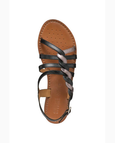 Geox sandali piatti con fascette in pelle