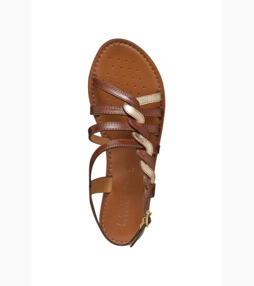Geox sandali piatti con fascette in pelle