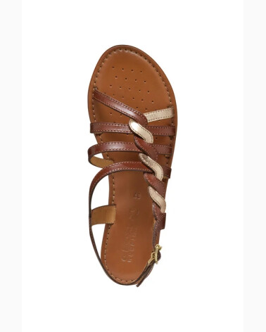 Geox sandali piatti con fascette in pelle