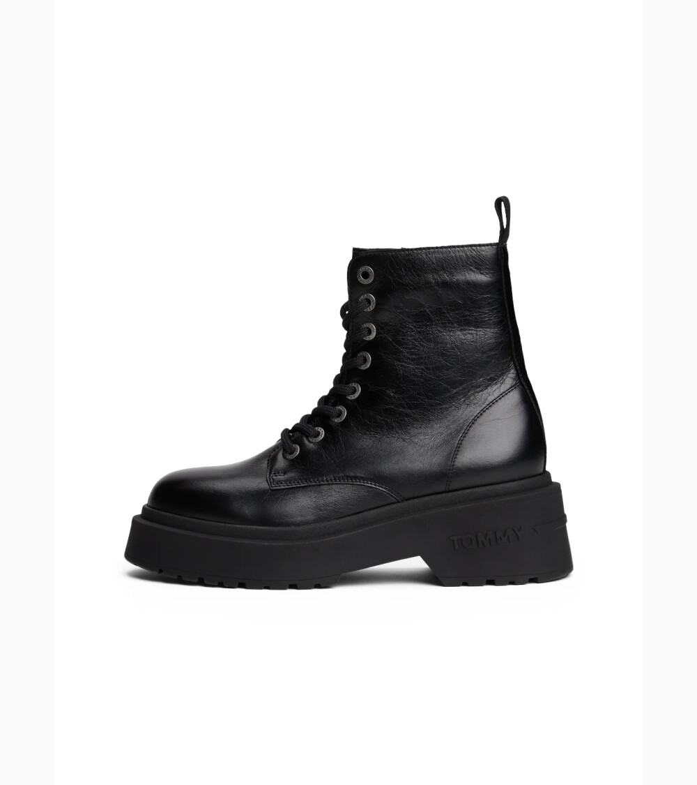 Bottines chunky cuir Tommy Hilfiger