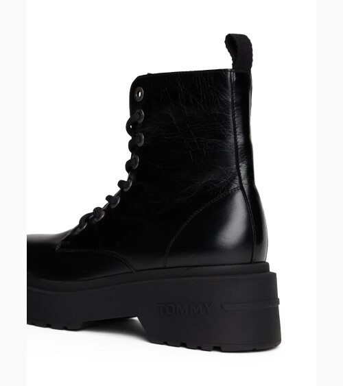 Tommy Hilfiger chunky leather boots