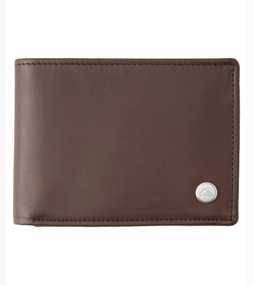 Quiksilver cartera slim con cierre de cremallera