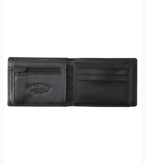 Quiksilver cartera slim con cierre de cremallera