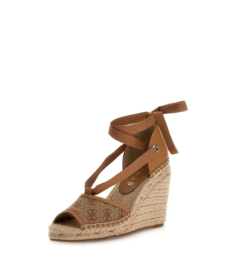 Guess wedge heel shoe in rope