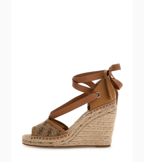 Guess scarpa con tacco wedge in corda