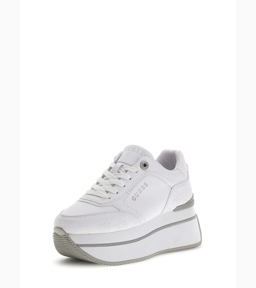 Guess sneaker suola alta con logo