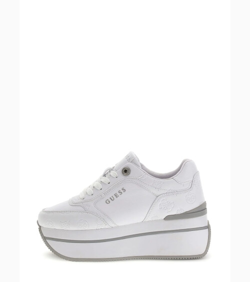 Guess sneaker suola alta con logo