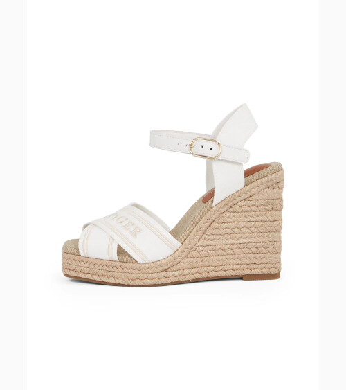 Tommy Hilfiger sandali con zeppa in corda