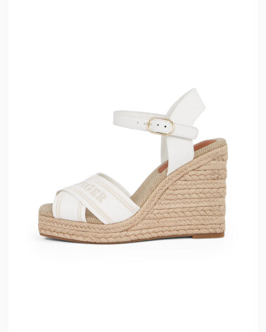 Tommy Hilfiger sandali con zeppa in corda