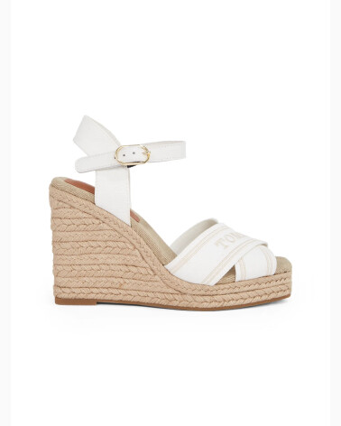 Tommy Hilfiger sandali con zeppa in corda