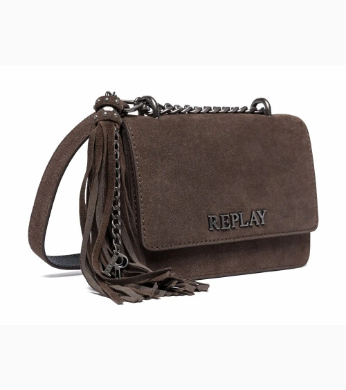 Replay fringe crossbody bag