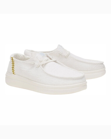 Hey Dude low fabric shoe with laces