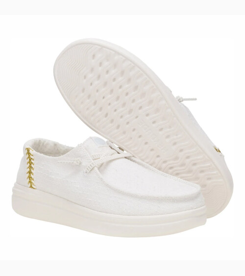 Hey Dude zapato bajo de tela con cordones