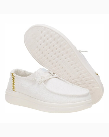 Hey Dude flache Stoffschuhe mit Schnürsenkeln