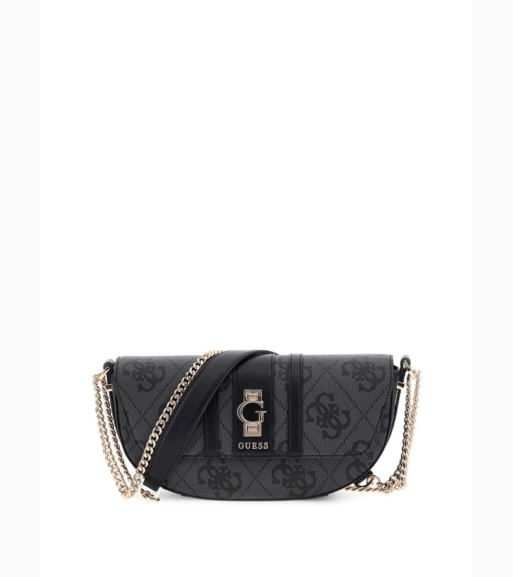 Guess Erenia Umhängetasche mit Klappe und Kette