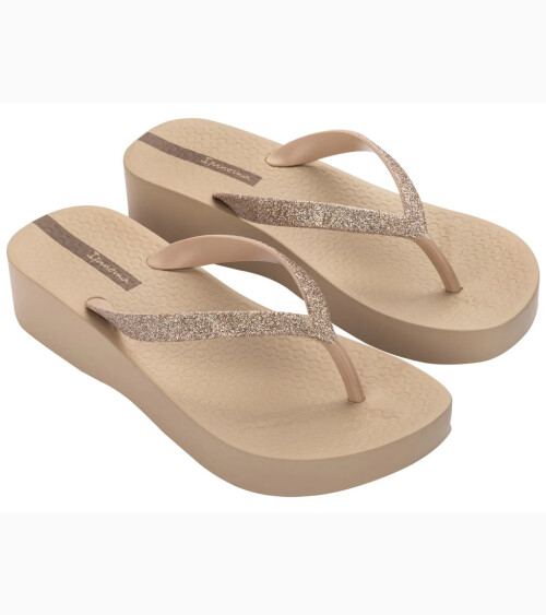 Ipanema Mesh Chic Plat flip-flops with low heel