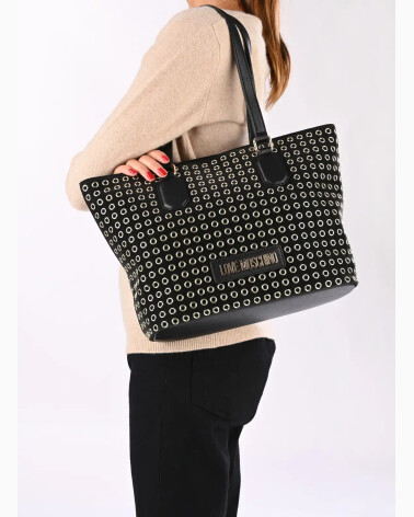 Love Moschino bolso hombro tachuelas