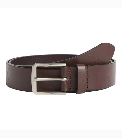 Calvin Klein cinturón de cuero con hebilla de metal