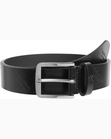 Calvin Klein cintura in pelle con fibbia metallo
