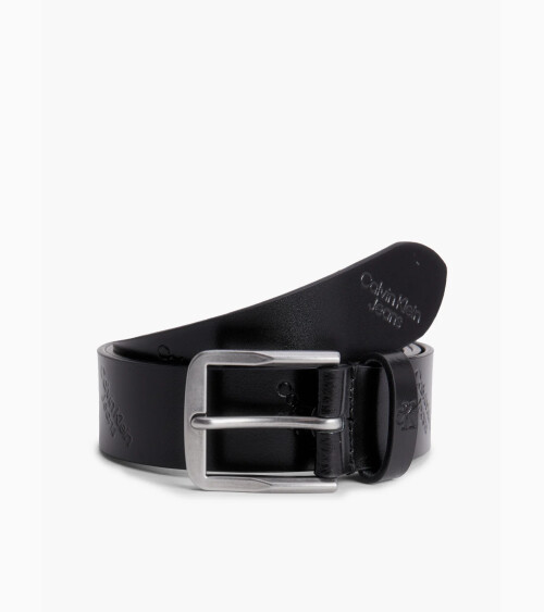 Calvin Klein cintura in pelle con fibbia metallo