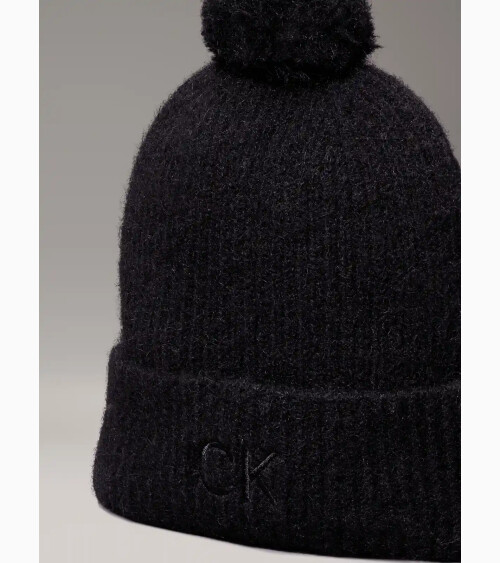 Calvin Klein knit hat with pompom