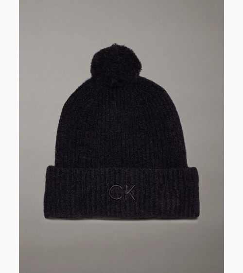 Calvin Klein bonnet en tricot avec pompon