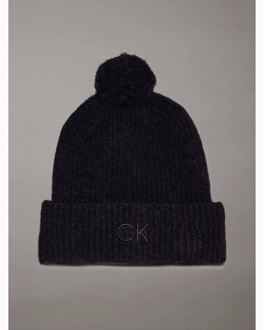 Calvin Klein knit hat with pompom