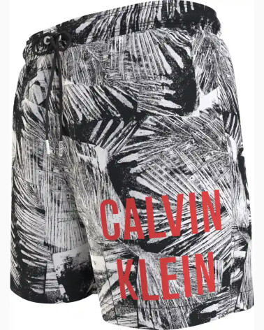 Calvin Klein Badeanzug mit Blättermotiv