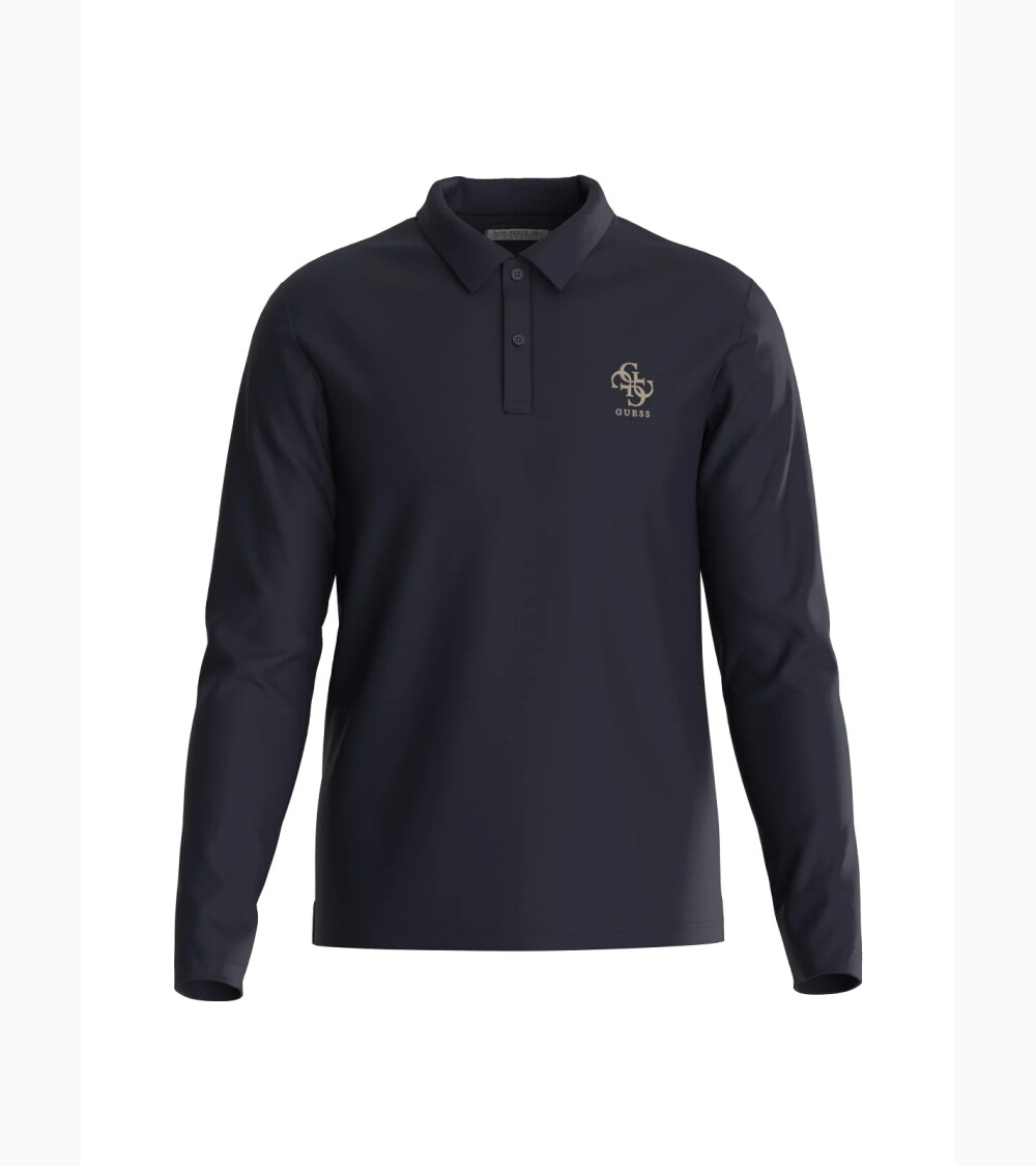 Guess polo maniche lunghe con colletto