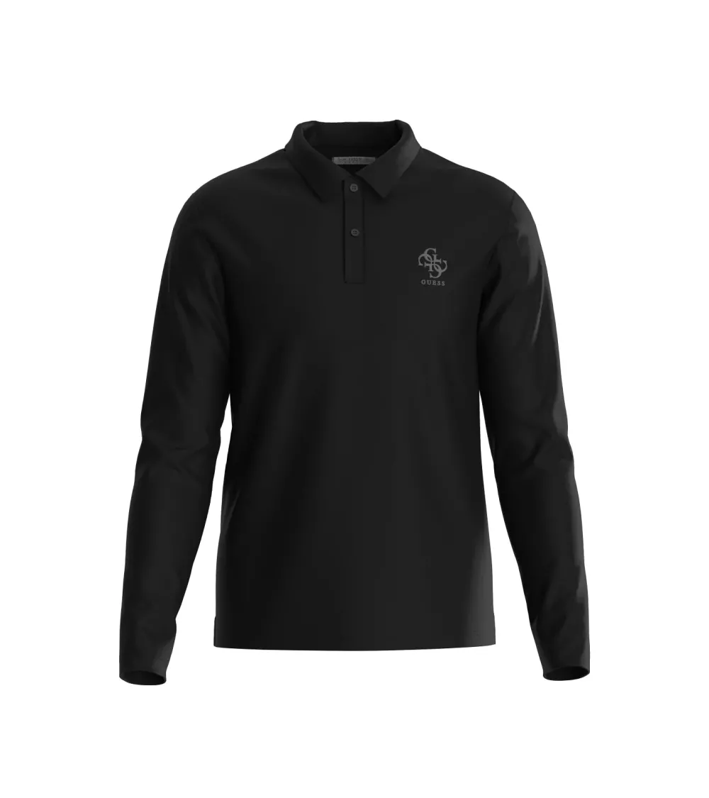 Guess polo manches longues avec col