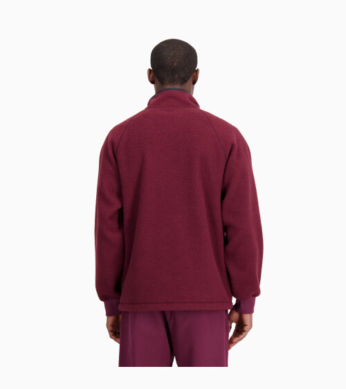 New Balance felpa full zip collo alto