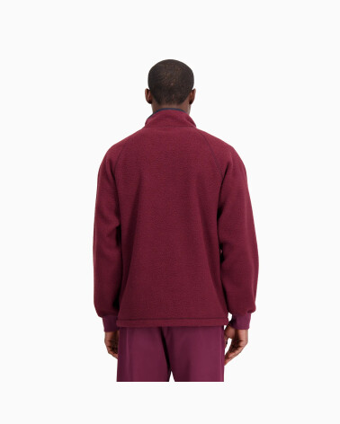 New Balance felpa full zip collo alto