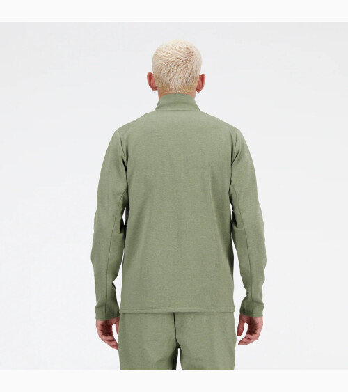 New Balance felpa con zip e collo alto