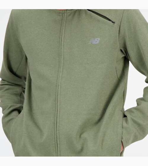 Sweatshirt New Balance avec zip et col haut