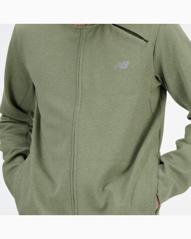 Sudadera New Balance con cremallera y cuello alto