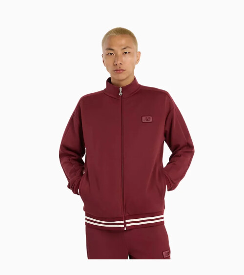Felpa New Balance con zip e collo alto